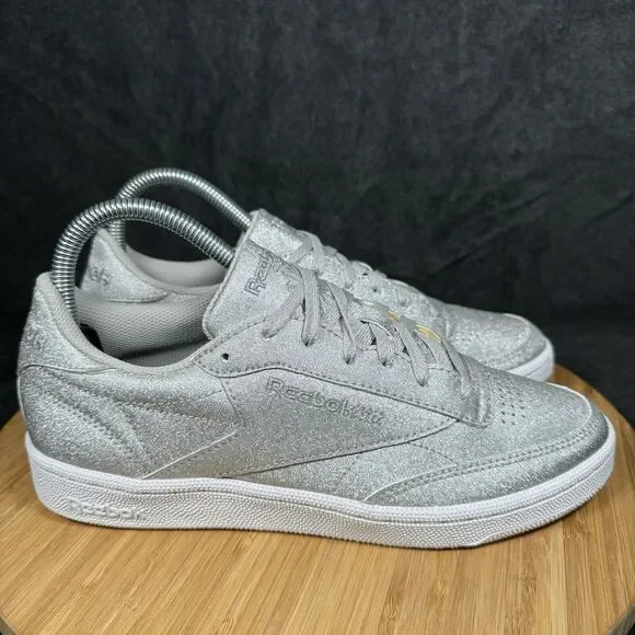 Reebok Shoes Reebok Club C 85 Shoes Womens Sz 75 Silver - Main Image